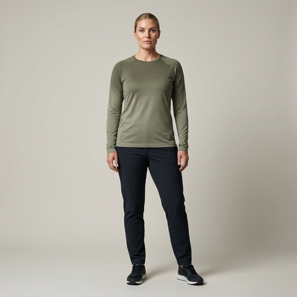 NWOT Figs Womens Supersoft Longsleeve Underscrub Green XL 1002232 Seamless Shirt